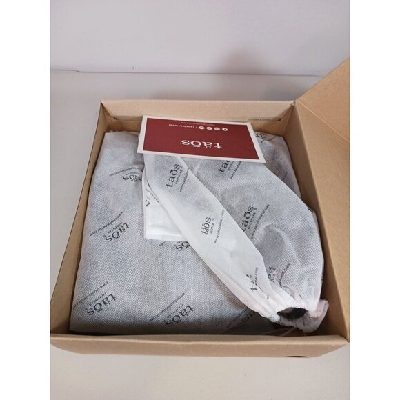 Taos Dillie Dark Taupe Suede Leather Heeled Side Zip Size US 11-11.5 NITB - Picture 2 of 5